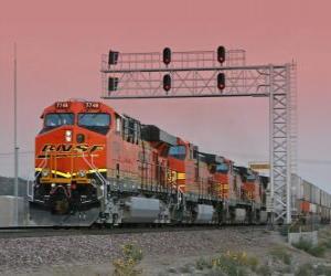 пазл Поезд компания, Burlington Santa Fe (BNSF) США